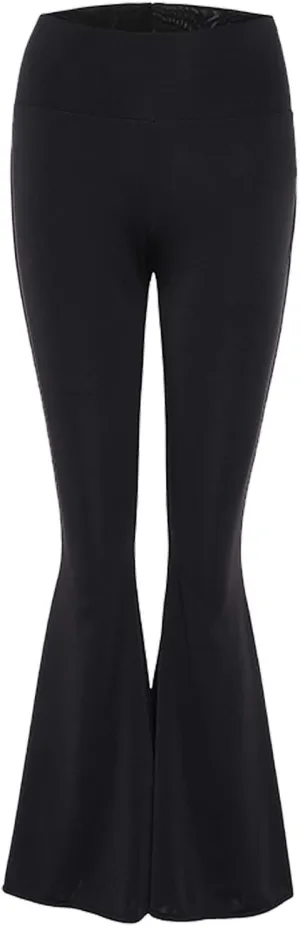 DESANT Flare Yoga Pants for Women Loose High Waisted Bell Bottom Yoga Leggings Stretch Comfy Soft Flare Lounge Trousers Black