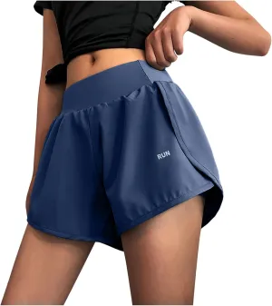 Dgoopd Womens Running Shorts High Waisted Summer Athletic Shorts Workout Shorts Women High Waisted Summer Shorts