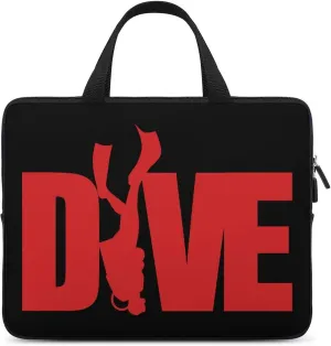 Dive Scuba Diving Trendy Laptop Bag Waterproof Computer Carrying Case Business Briefcase for Women Men
