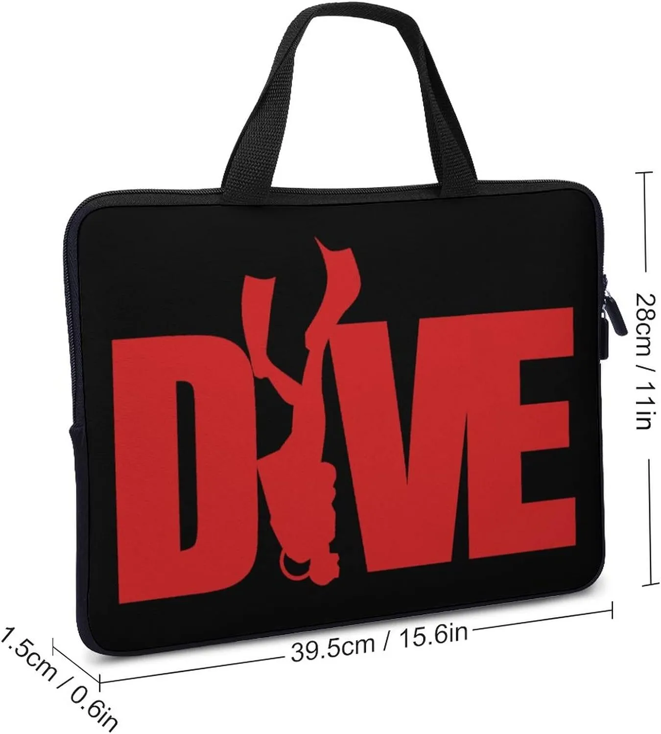 Dive Scuba Diving Trendy Laptop Bag Waterproof Computer Carrying Case Business Briefcase for Women Men