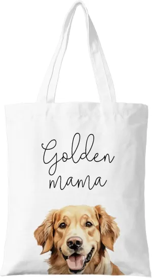 Dog Mama Canvas Tote Bag for Women, Dogs Lover Gift for Dog Mom, Birthday Christmas Cute Rottweiler Gifts For Women.