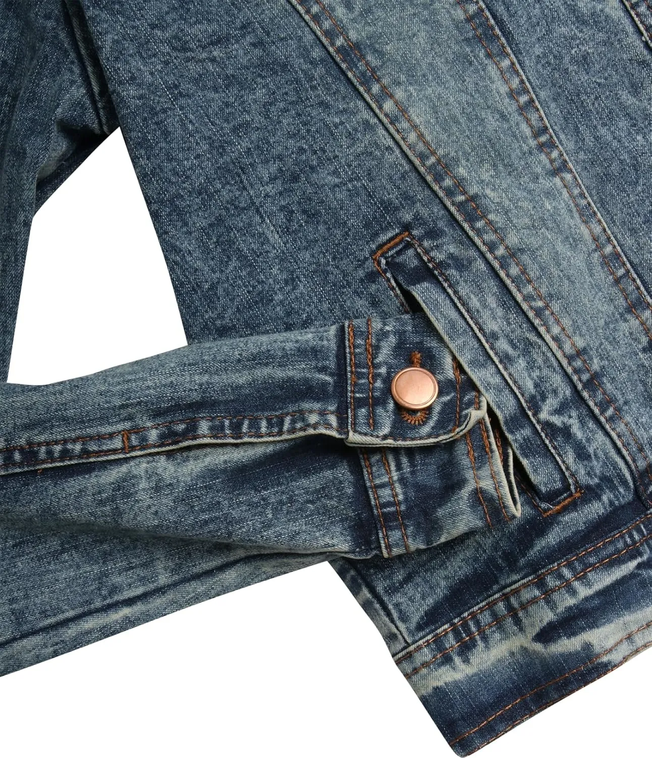dollhouse Womens Jacket - Basic Denim Classic Crop Jean Jacket (Size: S-XL)