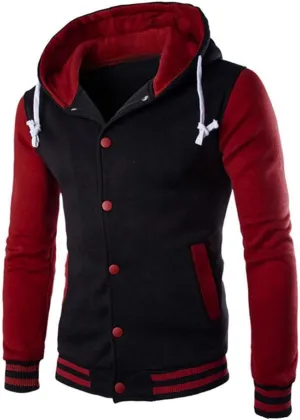 DuDubaby Men Tops Plus Size Casual Loose Hooded Long Sleeve Padded Sweatshirt Pullover Big Pockets