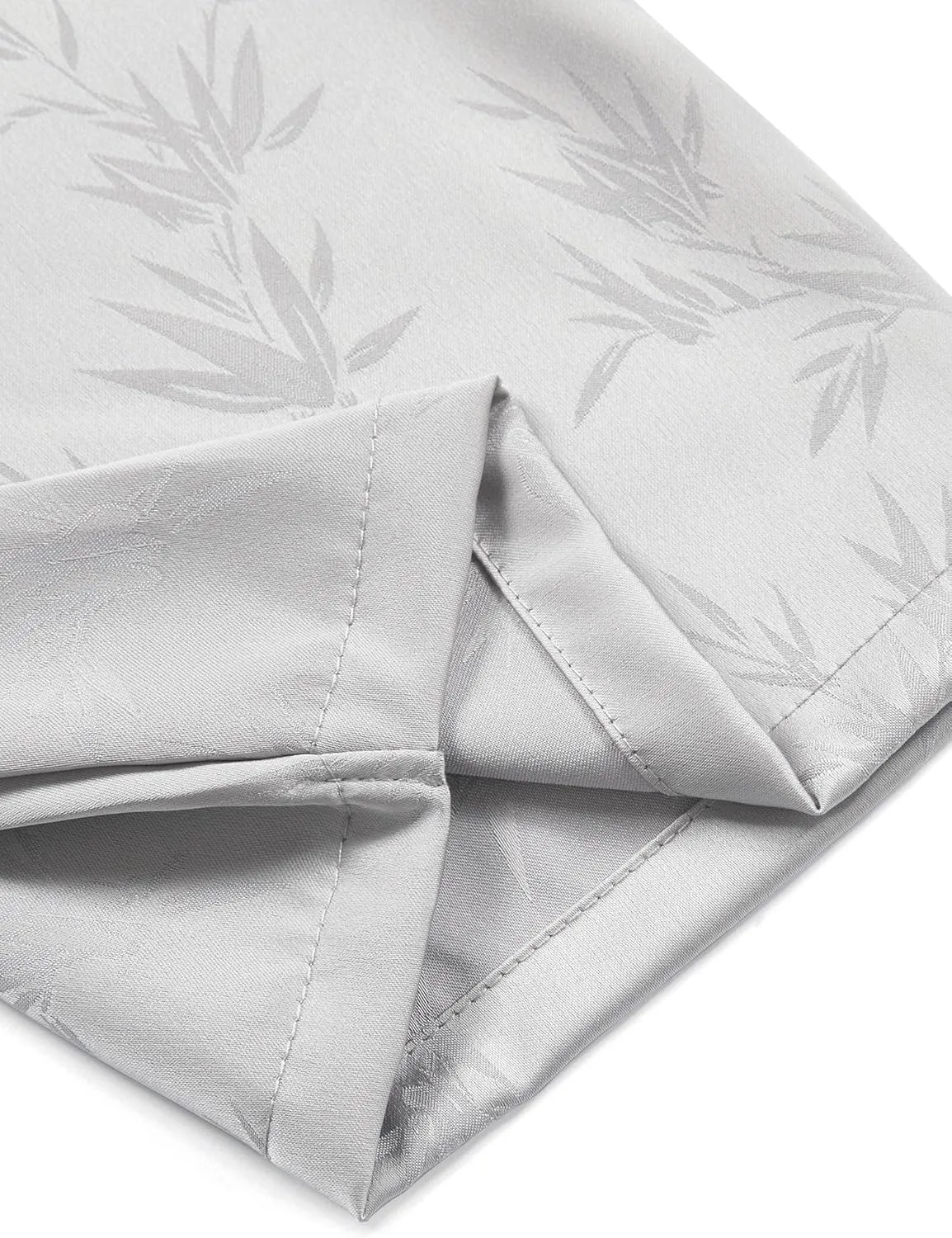 ELETOP Men's Hawaiian Shirts Summer Imitated Silk Jacquard Shirts Short Sleeve Casual Beach Shirts