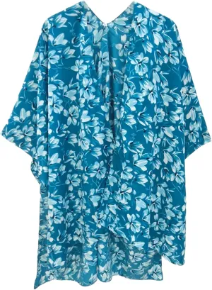 Elu  Women's Beach Cover up Swimsuit Kimono Cardigan Casual Tops with Bohemian Floral Print