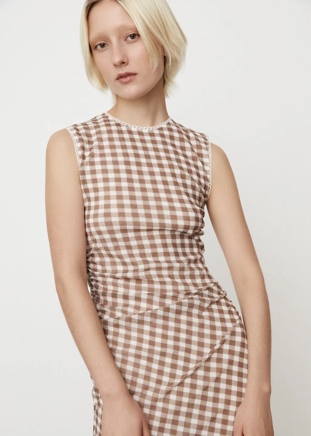 Etwina Mesh Vichy Dress