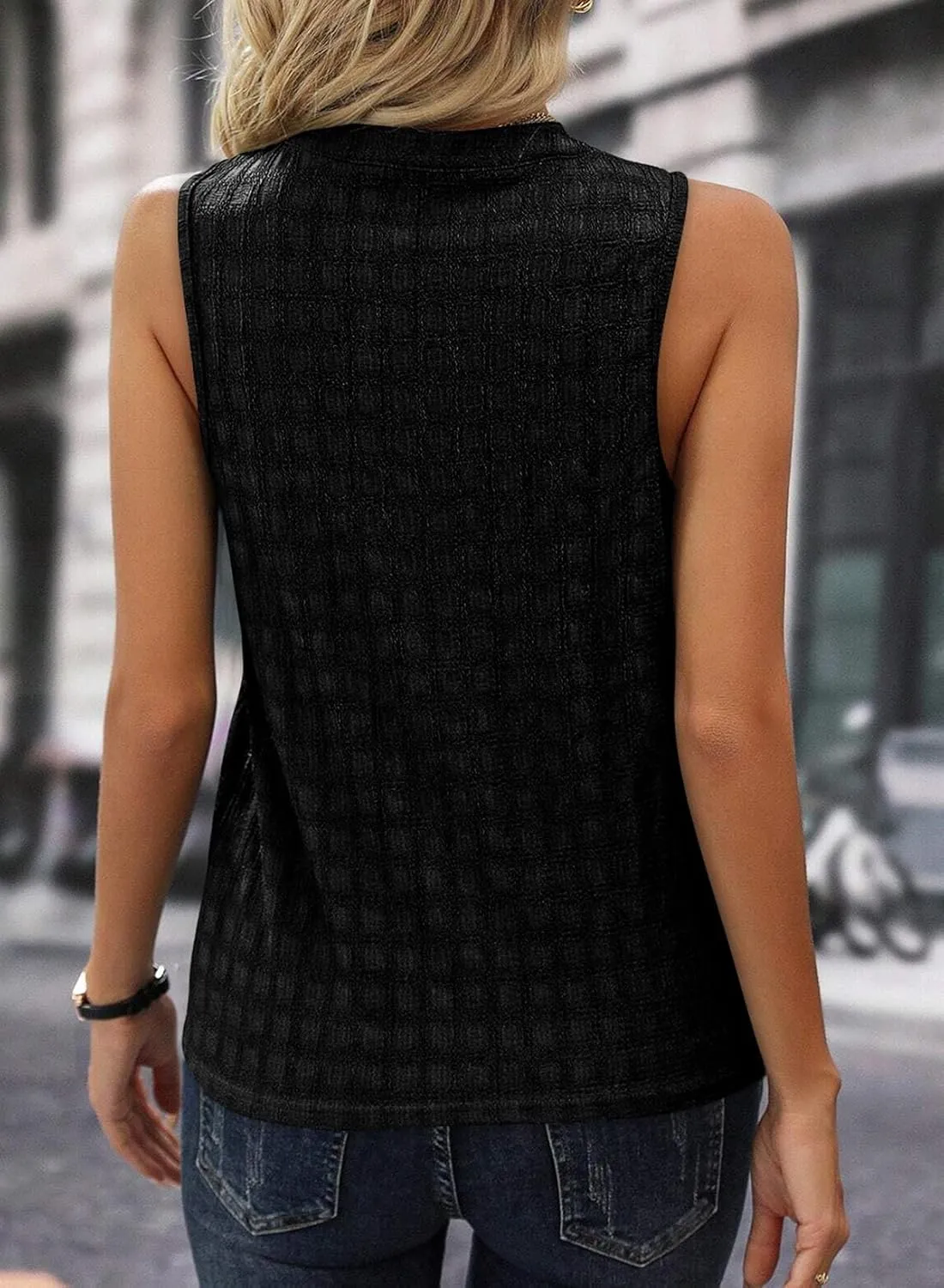 EVALESS Tank Tops for Women Trendy 2025 Summer Tops Sleeveless Shirts