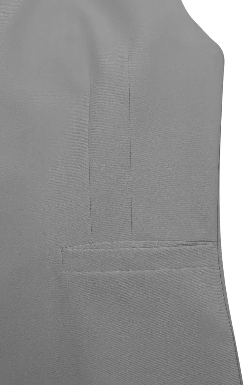 Fallorchid Womens Round neck Suit Vest Sleeveless Button Business Jacket Waistcoat Top