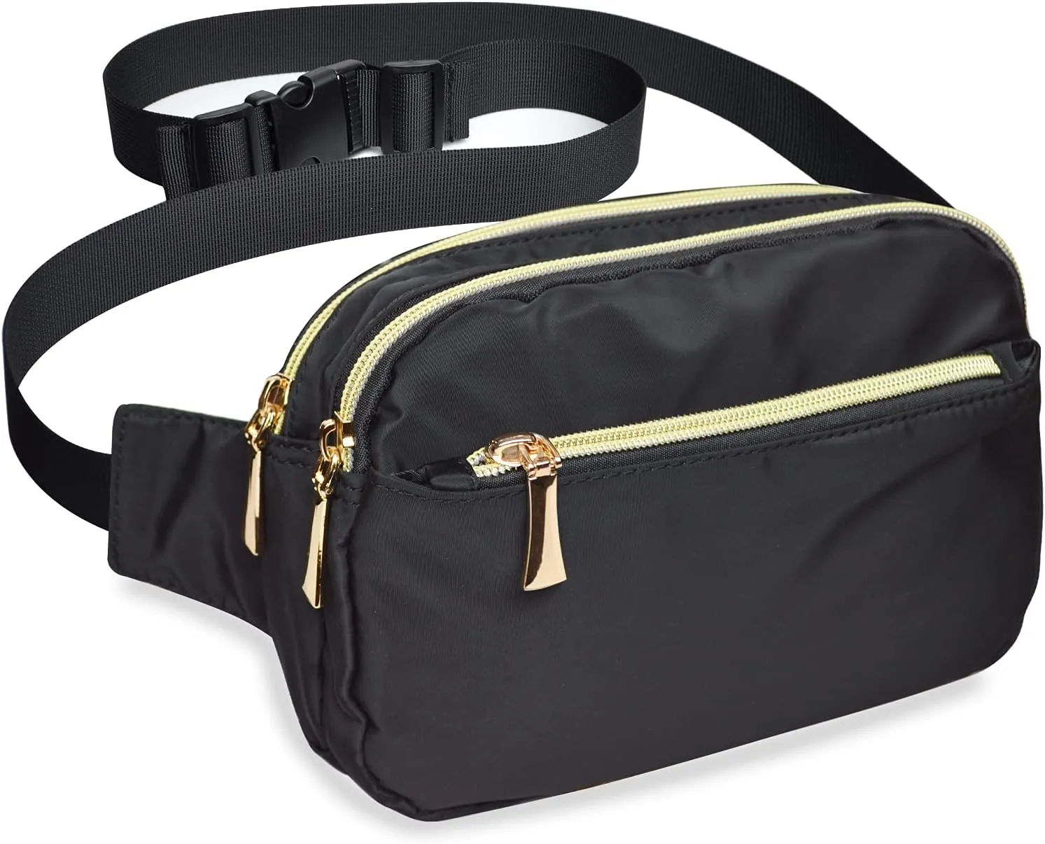Fanny Packs for Women Men Fashion Plus Size Waist Pack Belt Bag Fanny Pack for Girls Boys with 5 Pockets Adjustable Belt, Cute Bum Bag Hip Bags for Travel Disney Running