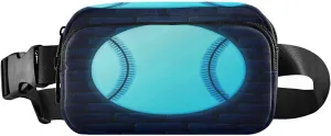 Fanny Packs for Women Men Glowing Neon Baseball Ball Belt Bag Waist Pouch Packs Crossbody Bag Running Hiking Fanny Pack Gifts for Girls Boys