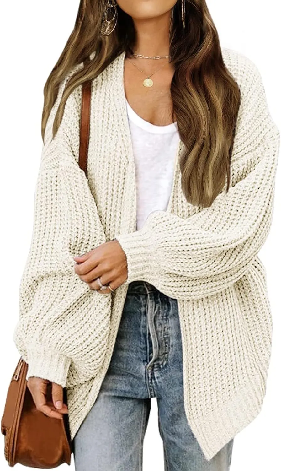 Febecool Jackets For Women Knitwear Solid Color Cardigan Flannel Jacket Raincoat Windproof Trench Coats