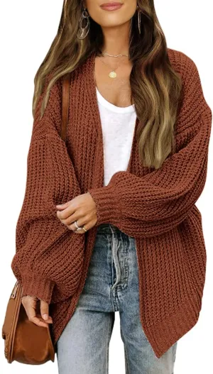 Febecool Jackets For Women Knitwear Solid Color Cardigan Flannel Jacket Raincoat Windproof Trench Coats