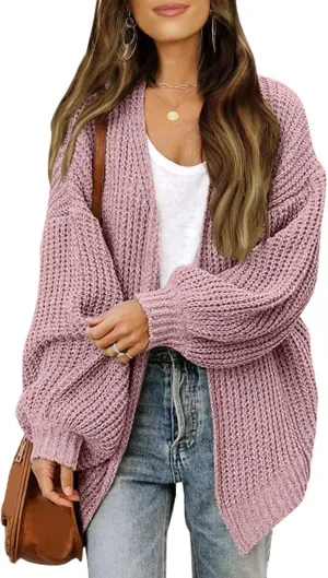 Febecool Jackets For Women Knitwear Solid Color Cardigan Flannel Jacket Raincoat Windproof Trench Coats
