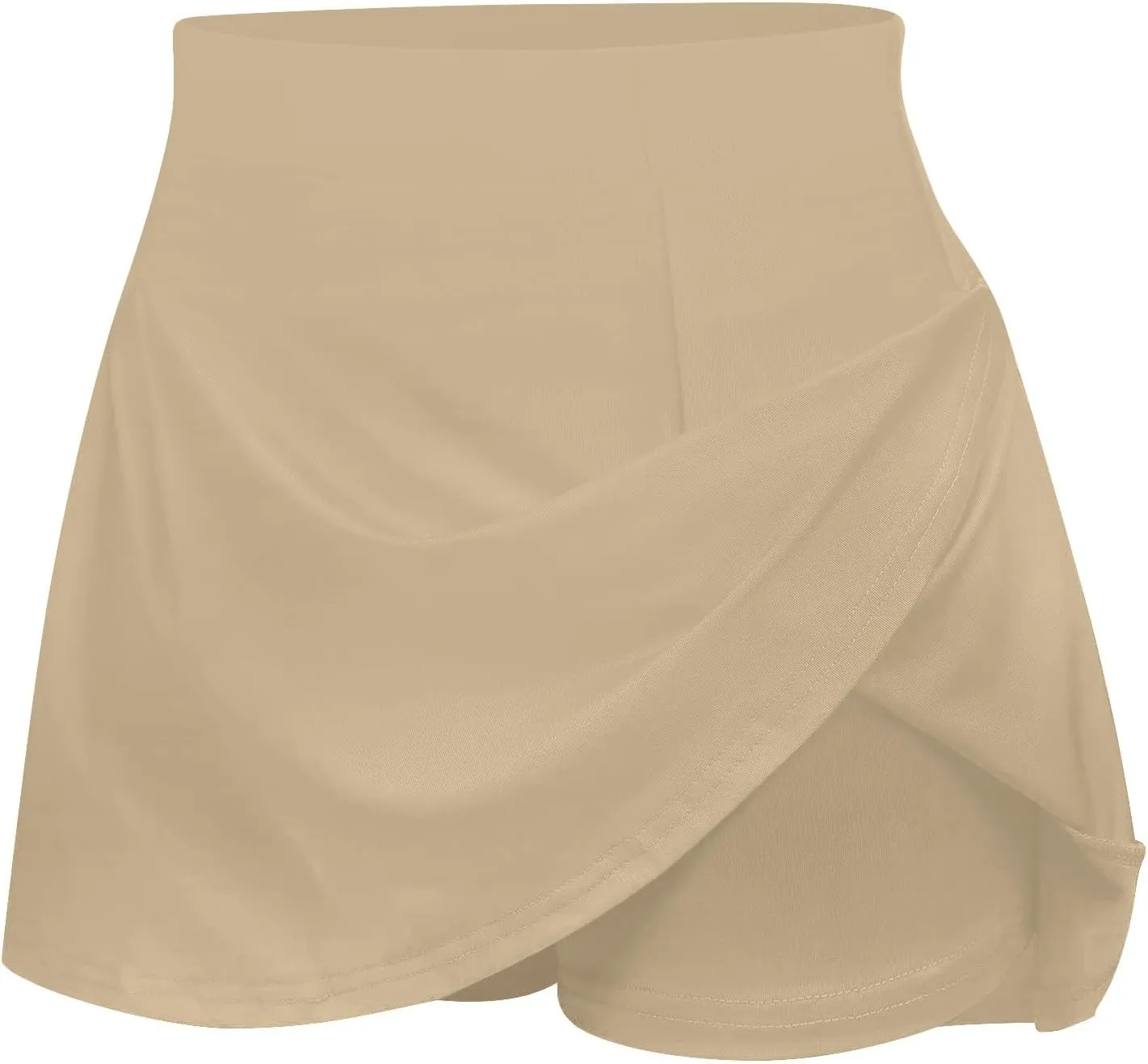 Firzero Women Summer Skirt Ruffle High Waist Workout Skirt Lightweight Running Tennis Skirt Athletic Short Yoga Skirt
