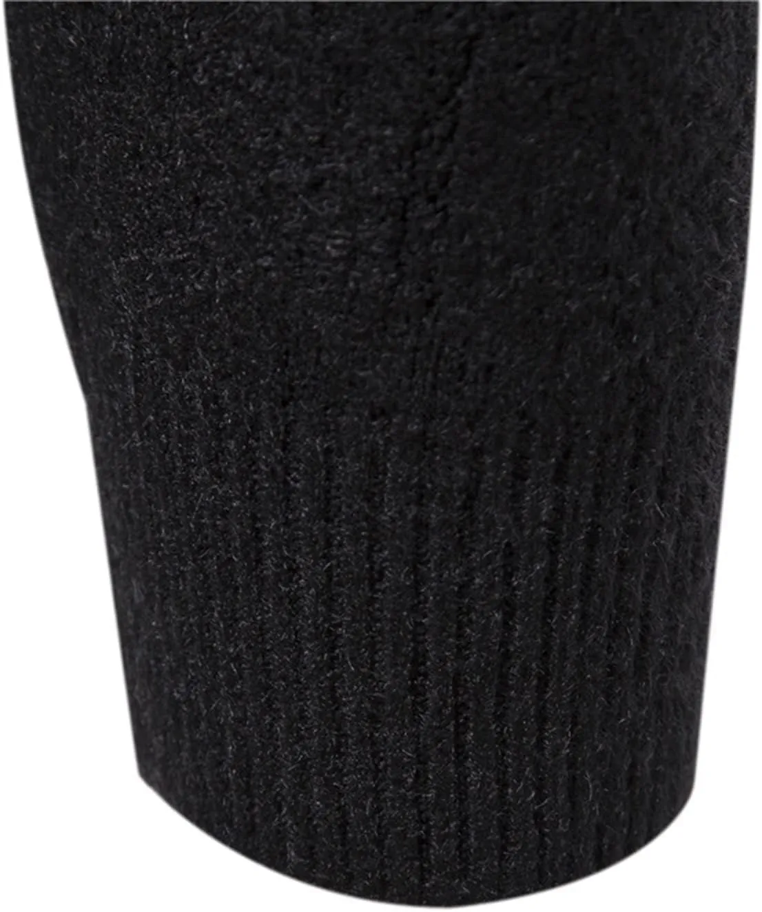 Flannel Coat Men Mens Winter Fashion Casual Knitted Wool Round Neck Solid Color Coat Covers Garment Bag