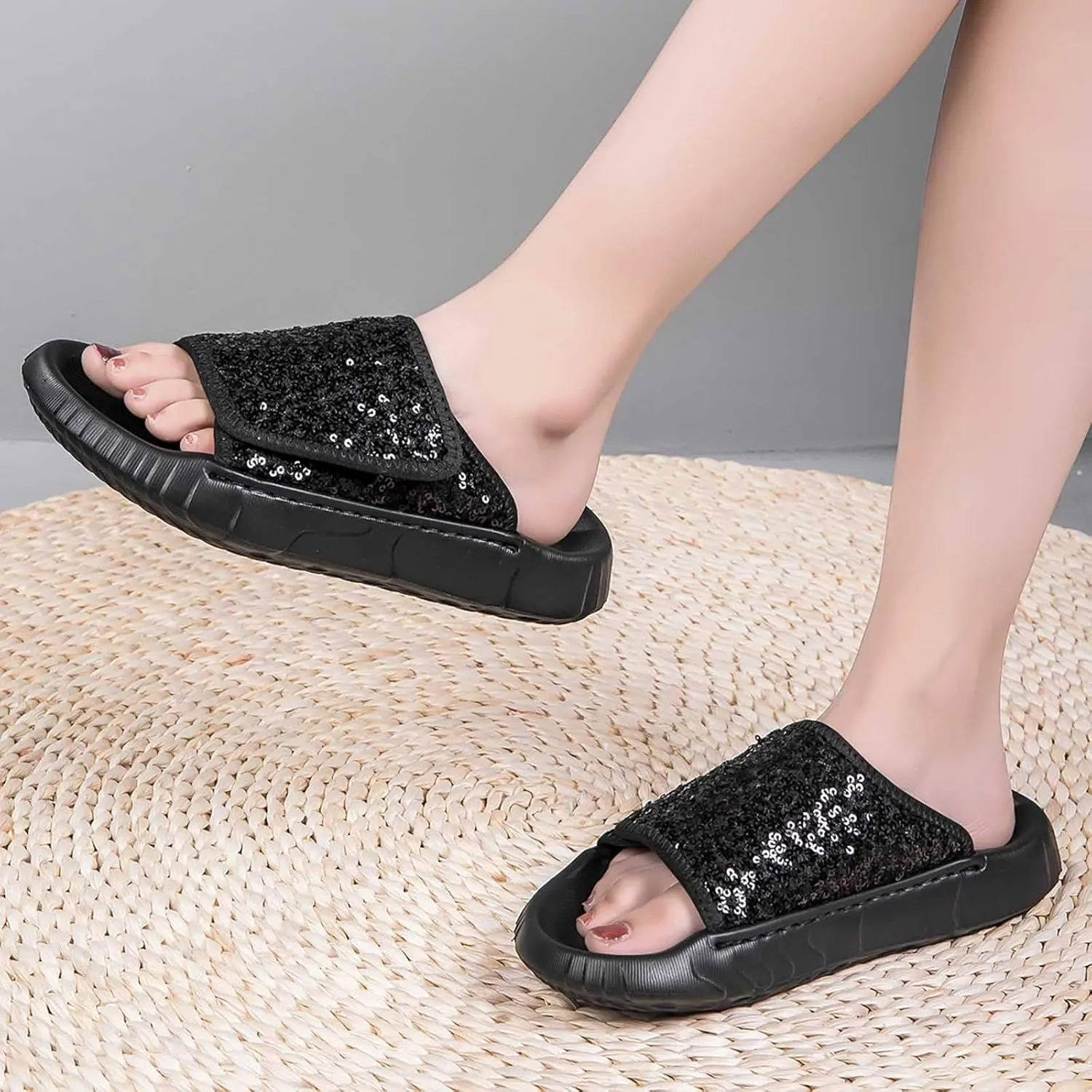 Flat Sandal Womens Dressy Women's Sandals Slide Sandals for Women Slingback Shoes Bohemian Dress Outdoor