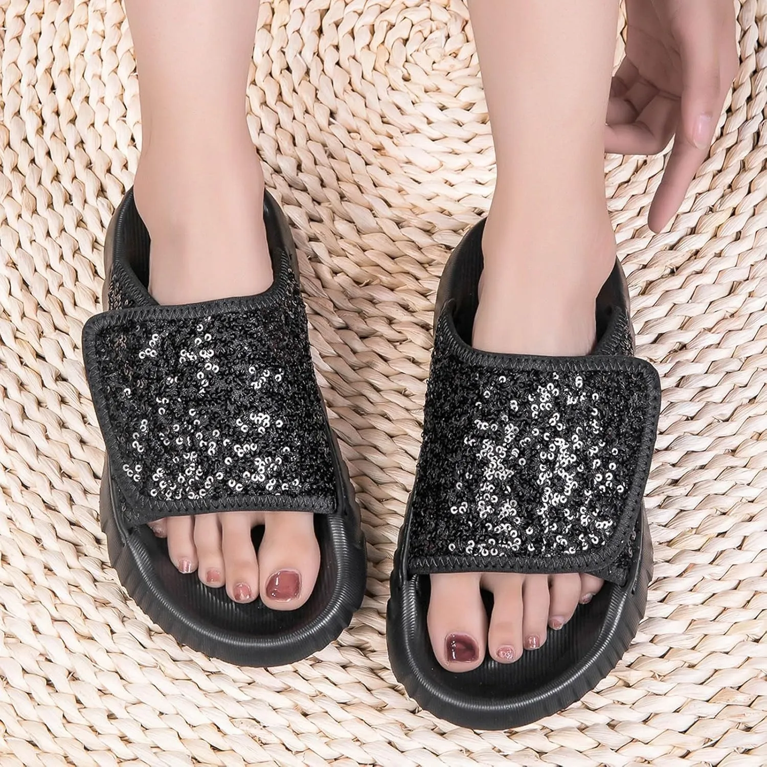 Flat Sandal Womens Dressy Women's Sandals Slide Sandals for Women Slingback Shoes Bohemian Dress Outdoor