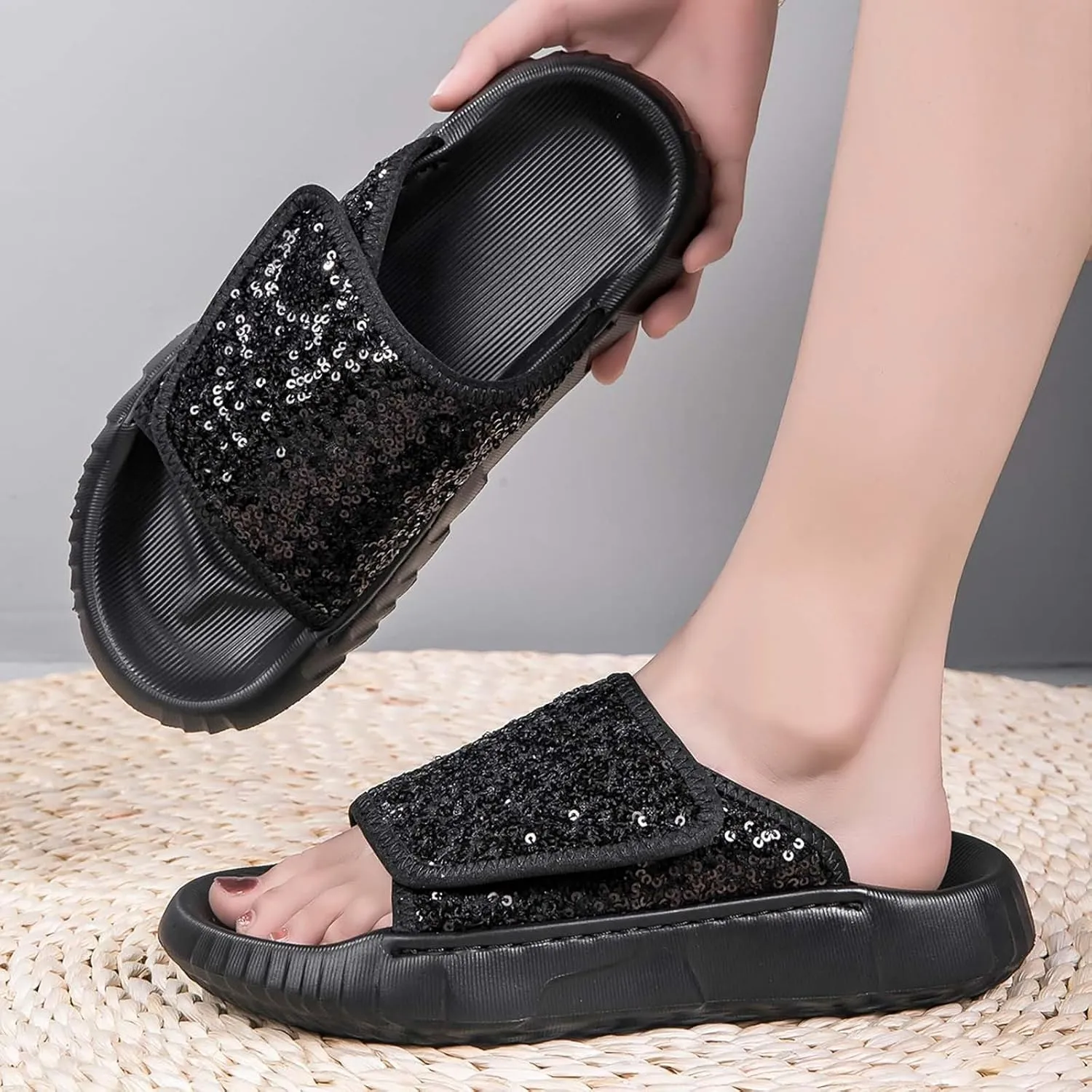 Flat Sandal Womens Dressy Women's Sandals Slide Sandals for Women Slingback Shoes Bohemian Dress Outdoor