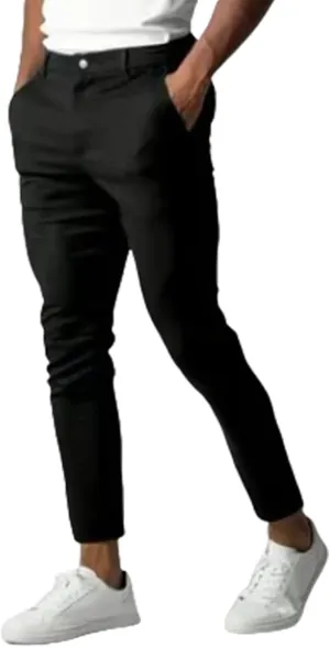 Foueo Active Chinos,Active Chinos Pants,Men's Basic Casual Slim Fit Stretch Chino Pants