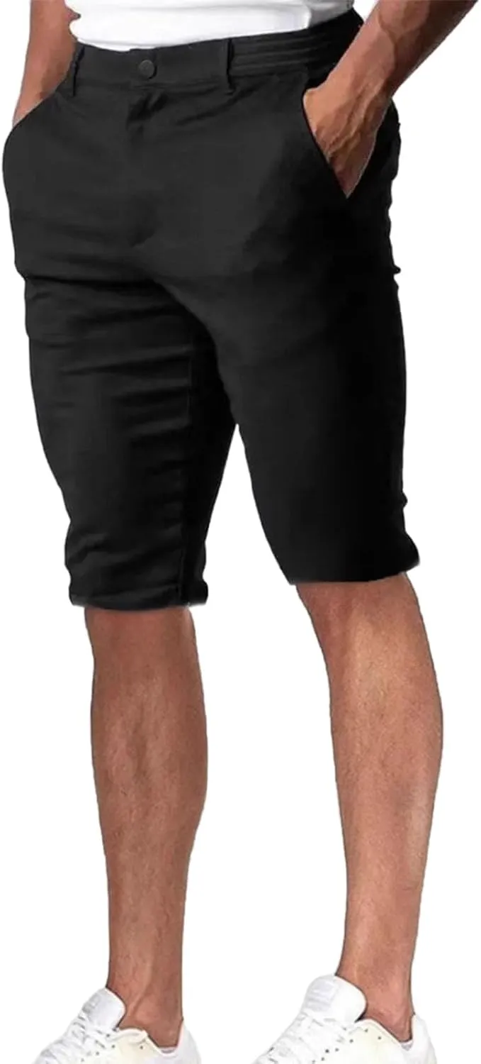 Foueo Active Chinos,Active Chinos Pants,Men's Basic Casual Slim Fit Stretch Chino Pants
