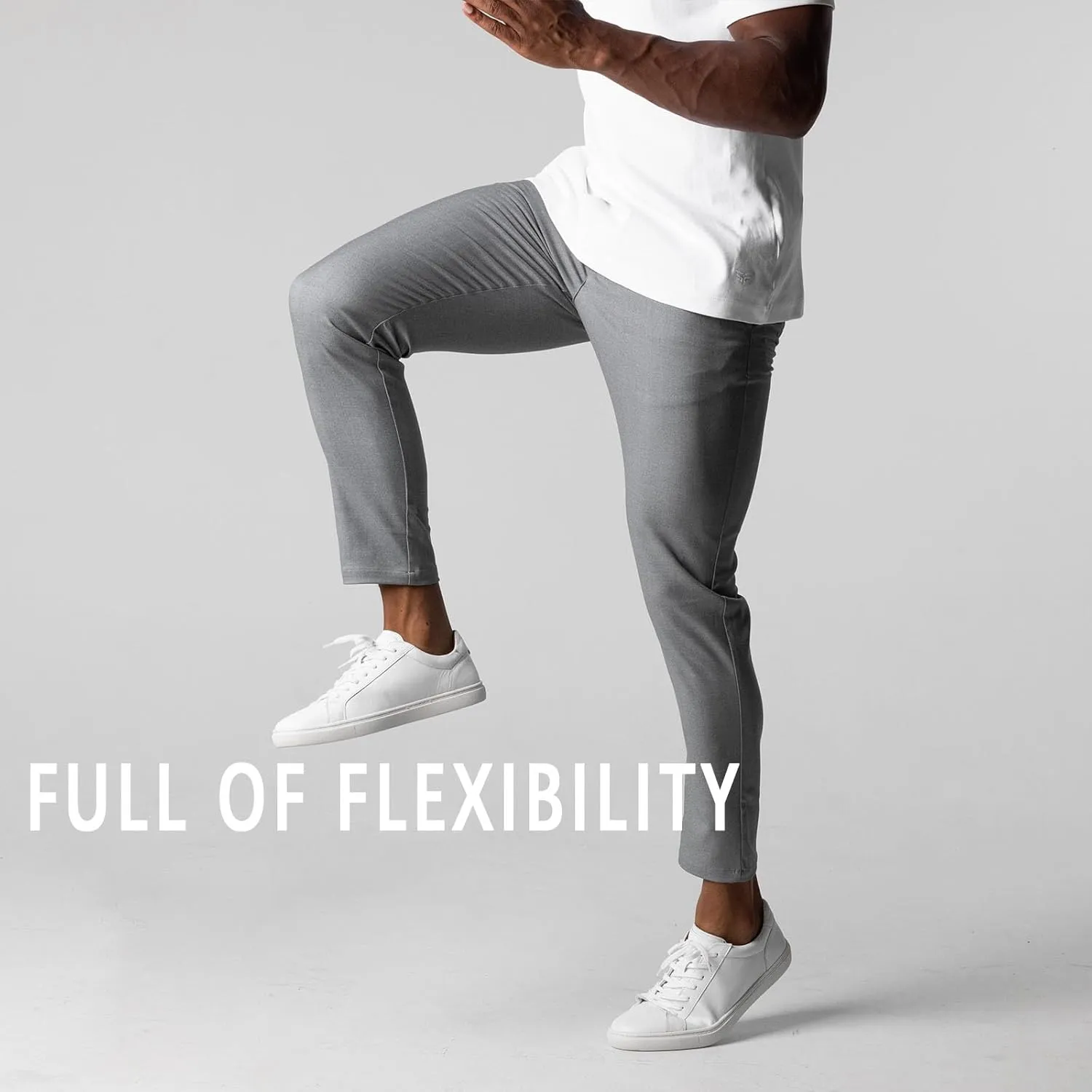 Foueo Active Chinos,Active Chinos Pants,Men's Basic Casual Slim Fit Stretch Chino Pants