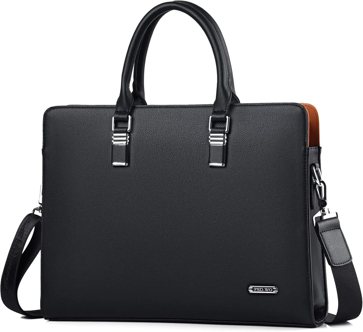 FSD.WG]Business Bag Leather Briefcase Shoulder Laptop Business Bag for Men