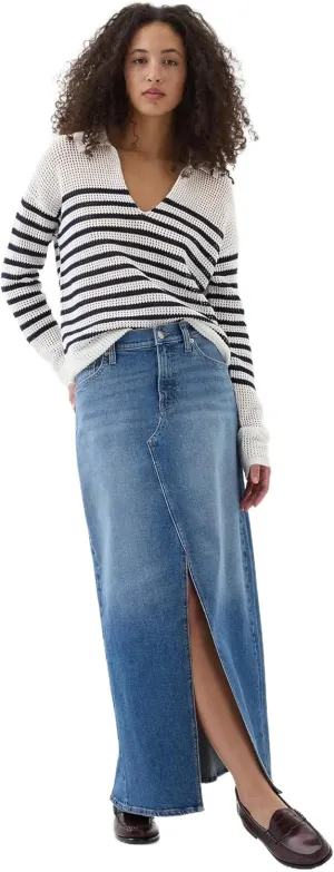 GAP Women's Denim Maxi Skirt