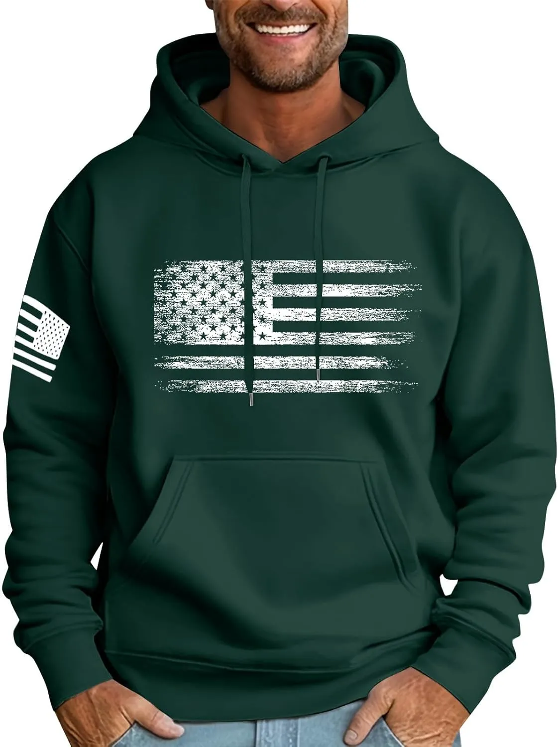 GOFULY Mens Sweatshirts Casual Fall Camo Hoodies Pullover Oversized Long Sleeve Winter Drawstring Hoodies Tall With Pockets