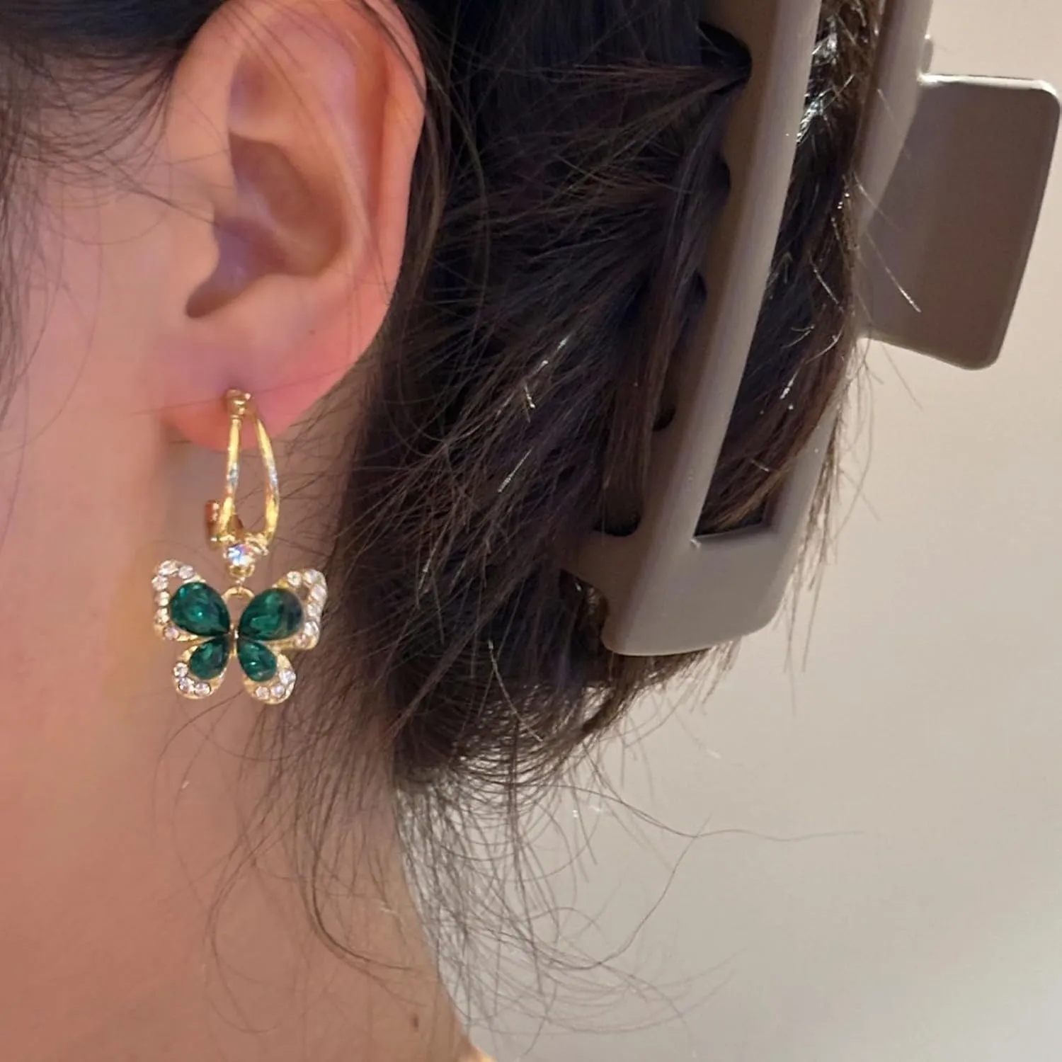 Gold Dangle Earrings for Women,Dainty Sterling Silver Bowknot Crystal Long Tassel Chain Earrings Jewelry Gifts for Mom Wife