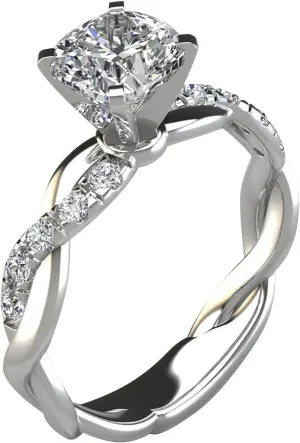 Gold Plated Anniversary Rings for Women,925 Sterling Silver CZ Engagement Wedding Bands Birthday Valentines Day Jewelry Gifts
