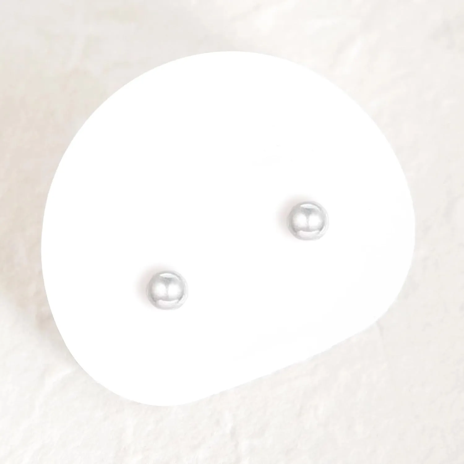 Gold Plated Pearl Stud Earrings for Women,Sterling Sliver Pearl Tiny Stud Trendy Jewelry Gifts for Birthday Xmas Mothers Day