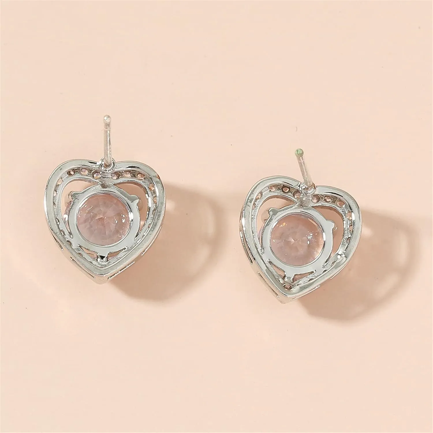 Gold Plated Stud Earrings for Women,925 Sterling Sliver Cubic Zirconia Studs Fashion Jewelry Gifts for Mother Wife Girlfriend