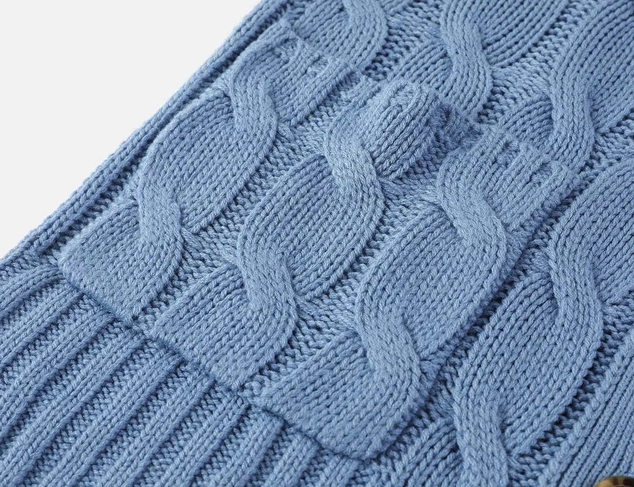 Goranbon Women's Cable Knit Cardigan Long Sleeve Open Front Button Down Knitwear Sweater Coat