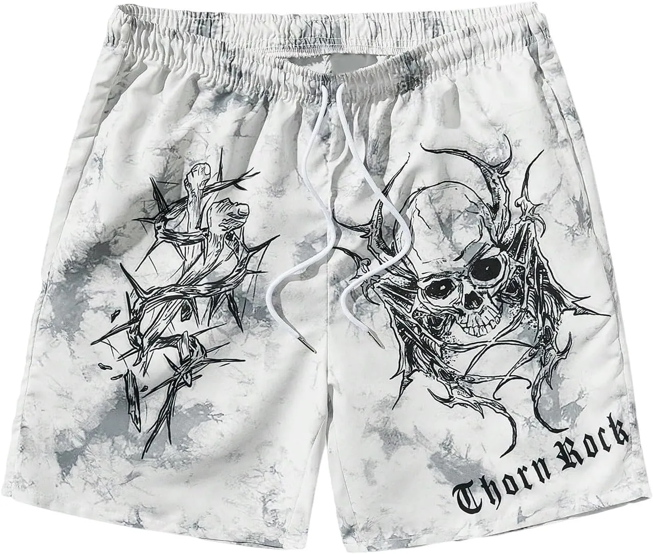 GORGLITTER Men's Basketball Shorts Graphic Shorts Cool Athletic Gym Shorts Drippy Shorts with Pockets
