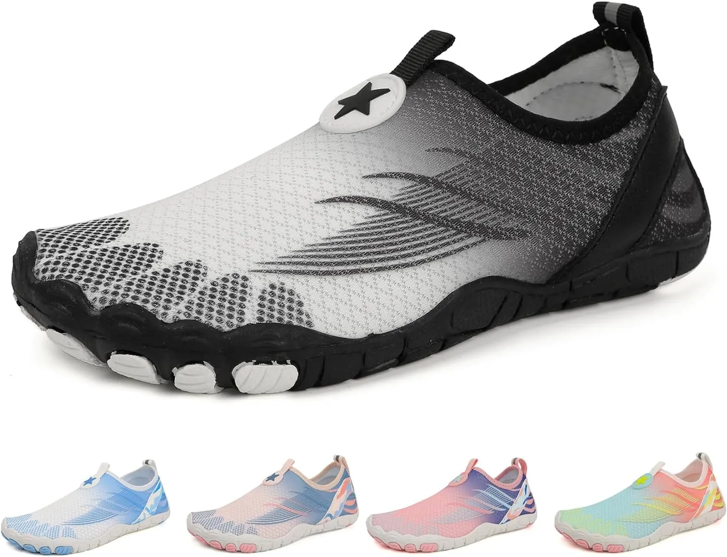 Grounded Footwear Barefoot Shoes for Womens Men Comfortable Mesh Quick Dry Water Shoes Lightweight Wide Toe Non-Slip Swimming Yoga Sneakers Indoor Outdoor for Summer