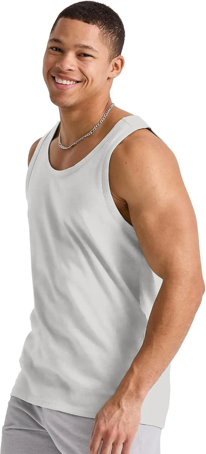 Hanes Men's Originals Tri-Blend Tank Top, Lightweight Tanks For Men, Sleeveless Tank Shirt