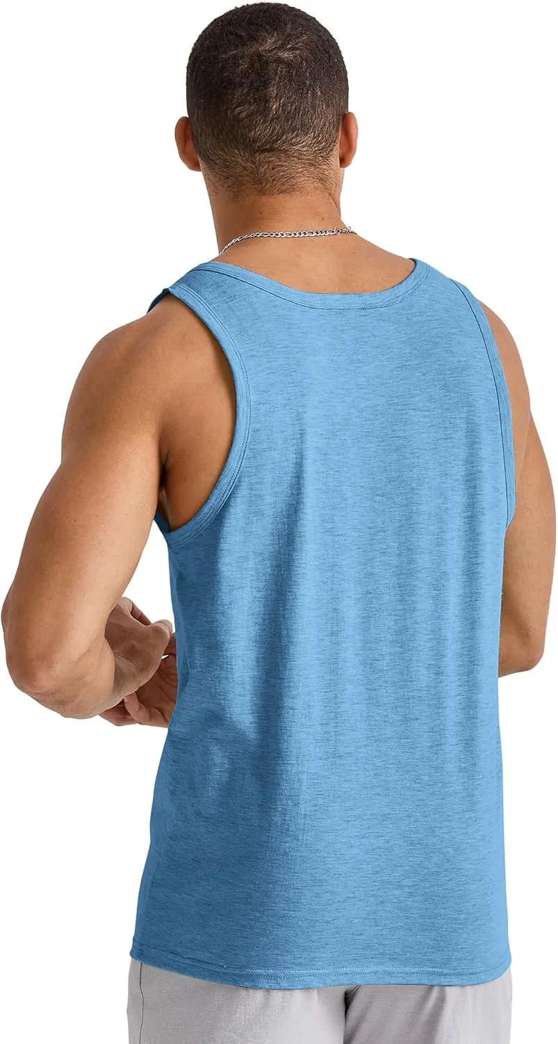Hanes Men's Originals Tri-Blend Tank Top, Lightweight Tanks For Men, Sleeveless Tank Shirt
