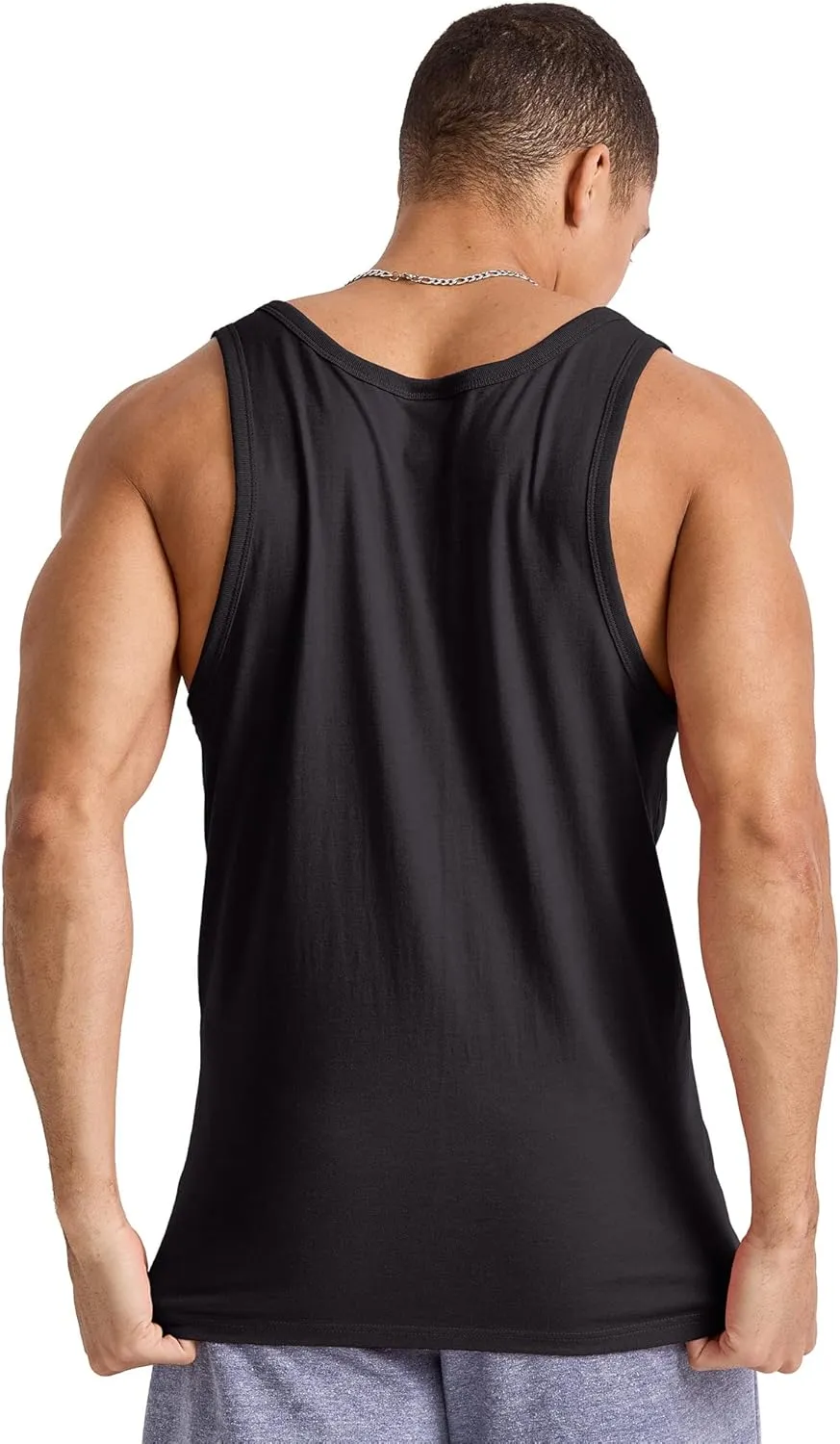 Hanes Men's Originals Tri-Blend Tank Top, Lightweight Tanks For Men, Sleeveless Tank Shirt