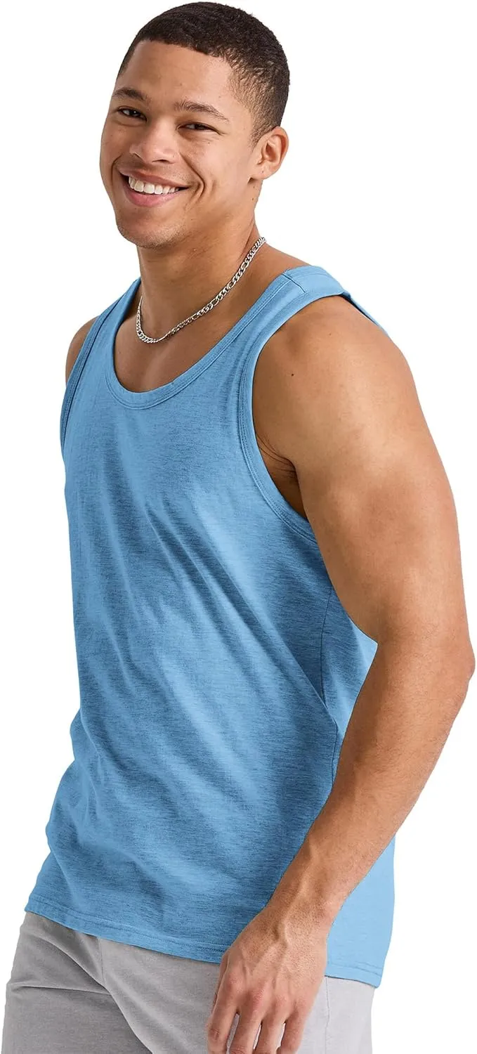 Hanes Men's Originals Tri-Blend Tank Top, Lightweight Tanks For Men, Sleeveless Tank Shirt