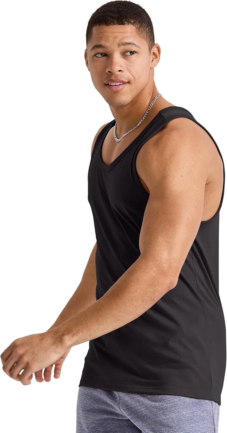 Hanes Men's Originals Tri-Blend Tank Top, Lightweight Tanks For Men, Sleeveless Tank Shirt