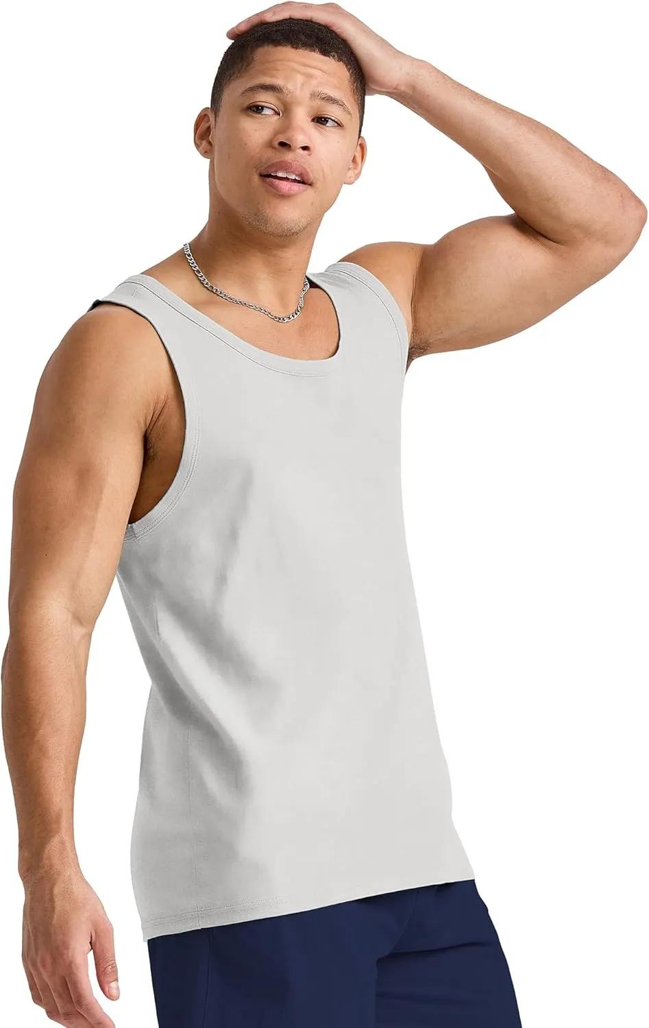 Hanes Men's Originals Tri-Blend Tank Top, Lightweight Tanks For Men, Sleeveless Tank Shirt