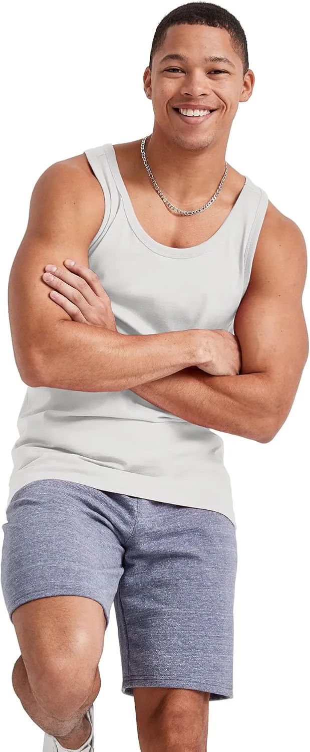 Hanes Men's Originals Tri-Blend Tank Top, Lightweight Tanks For Men, Sleeveless Tank Shirt