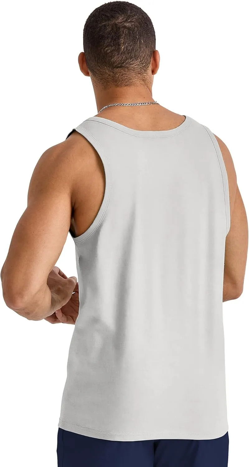 Hanes Men's Originals Tri-Blend Tank Top, Lightweight Tanks For Men, Sleeveless Tank Shirt