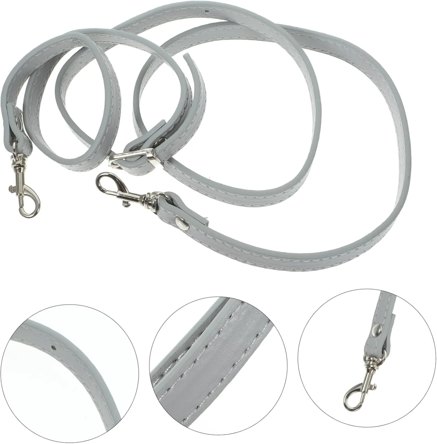 HAWILLOSCH Djustable Shoulder Bag Replacement Strap 120cm Grey Purse Strap DIY Crossbody Pouch Belt for Women Handbag Belt Bag Strap Grey