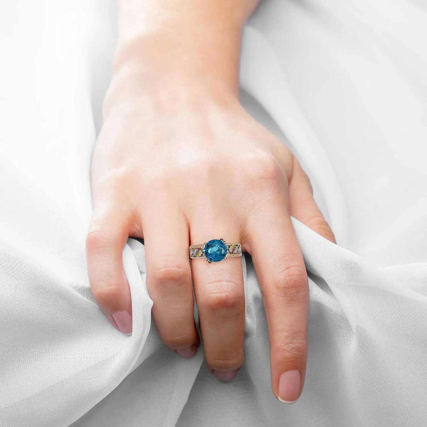 Heart Matching Rings Wedding Women Separation Rose Ring Gold Floral Rings Jewelry for Teen Girls