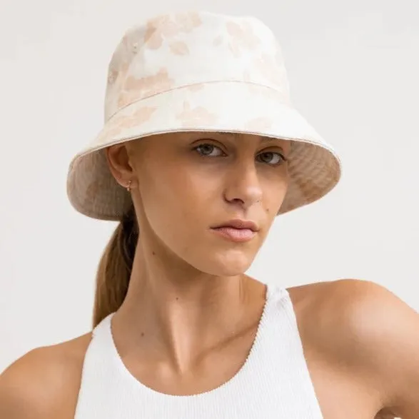 Hibiscus Bucket Hat (Taupe)