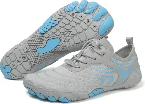 Hike Barefoot Footwear Women Men Breathable Non-Slip Athletic Footwear Sneakers Wide Toe Water Shoes for Hiking Quick-Dry Lightweight Outdoor Sport Shoes