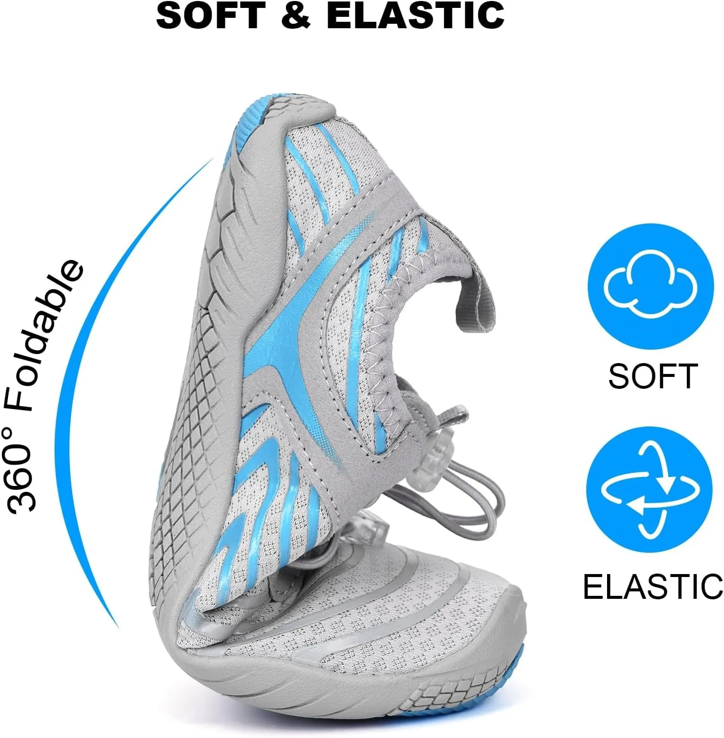Hike Barefoot Footwear Women Men Breathable Non-Slip Athletic Footwear Sneakers Wide Toe Water Shoes for Hiking Quick-Dry Lightweight Outdoor Sport Shoes