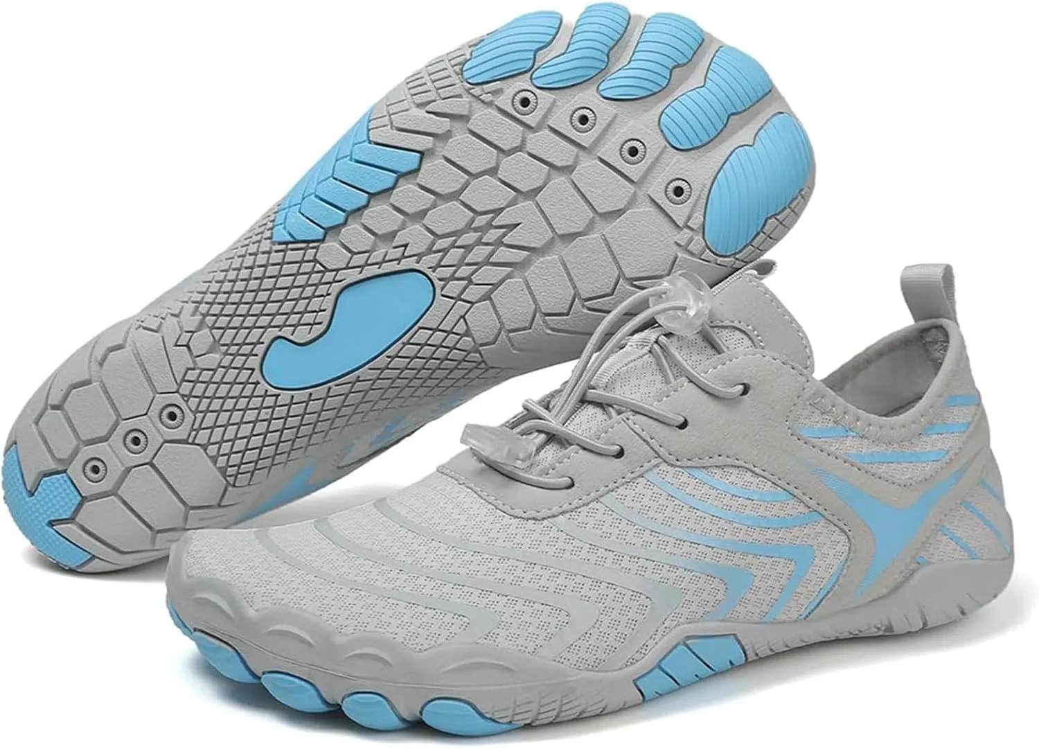 Hike Barefoot Footwear Women Men Breathable Non-Slip Athletic Footwear Sneakers Wide Toe Water Shoes for Hiking Quick-Dry Lightweight Outdoor Sport Shoes