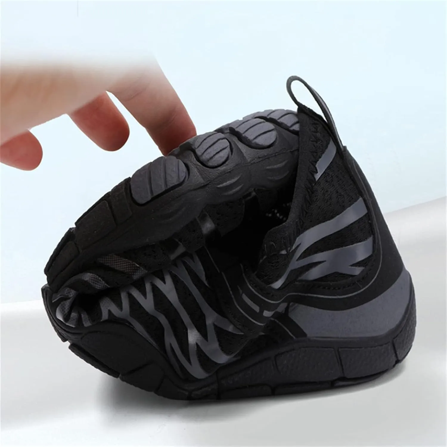 Hike Barefoot Footwear Women Men Pro Barefoot Shoes Fashion Lightweight Mesh Flat Sneakers Comfortable Low Top Non Slip Gym Shoes with Tie Up